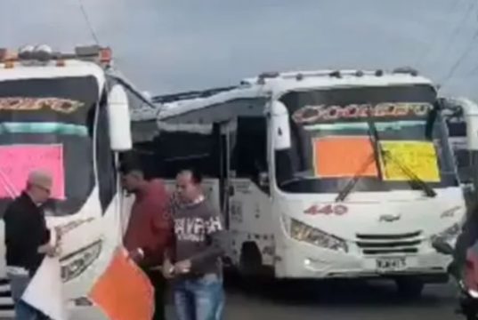 Manifestaciones paralizaron la movilidad en la carretera Siberia-Funza