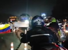 Manifestantes bloquean la vía Funza – Siberia