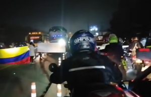 Manifestantes bloquean la vía Funza – Siberia