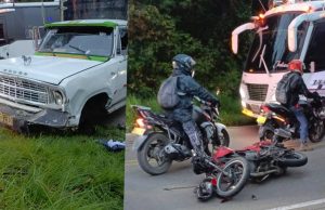 Aparatoso accidente en la vía Facatativá