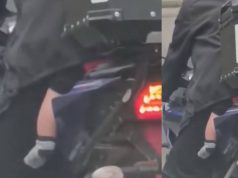 En Mosquera: bebé es transportado en moto sin medidas de seguridad