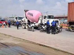 Grave accidente: hombre fue arrollado por una mezcladora de cemento