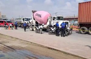 Grave accidente: hombre fue arrollado por una mezcladora de cemento