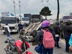 Accidente en la Calle 13 genera congestión vehicular