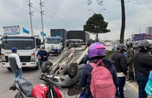 Accidente en la Calle 13 genera congestión vehicular