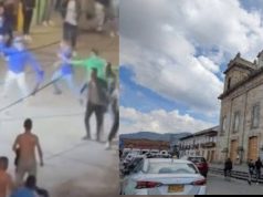 Barras bravas del Nacional se enfrentan en Facatativá