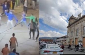 Barras bravas del Nacional se enfrentan en Facatativá