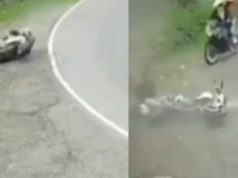 Varios motociclistas resultaron heridos tras accidente