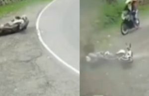 Varios motociclistas resultaron heridos tras accidente