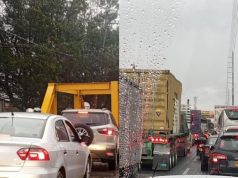 Obras viales en Funza colapsan el tránsito a Bogotá