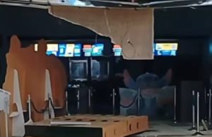 Colapsa parte del techo en cine de Madrid