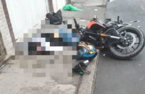 Grave accidente de motociclista en Mosquera