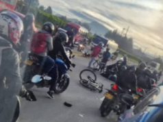 Grave accidente entre motocicleta y bicicleta en la vía Funza – Siberia
