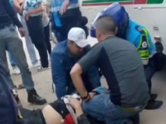 Grave accidente en Madrid deja un motociclista herido