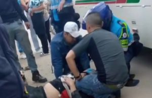 Grave accidente en Madrid deja un motociclista herido