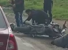 Accidente en la vía Funza – Siberia involucra motocicleta