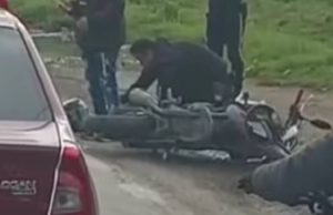 Accidente en la vía Funza – Siberia involucra motocicleta