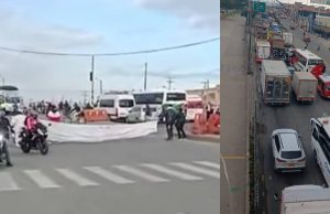 Bloqueo en Soacha por falta de agua y obras inconclusas