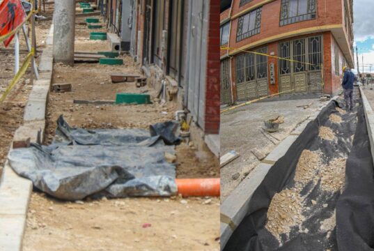 Obras de mejoramiento de andenes transforman Mosquera