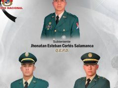Ejército confirma el fallecimiento de tres subtenientes