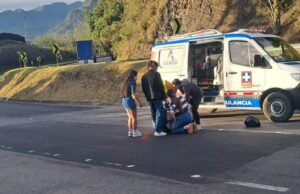 Accidente en el Alto del Vino deja un herido de gravedad
