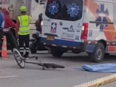 Ciclista murió tras accidente con camión recolector en Funza