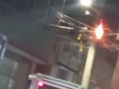 Corto en poste con cables de alta tensión genera alarma en Mosquera