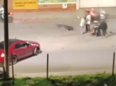 Hecho de intolerancia y hurto tras accidente de tránsito en Madrid