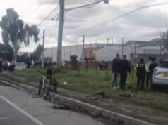 Grave accidente en la vía Bogotá–Mosquera