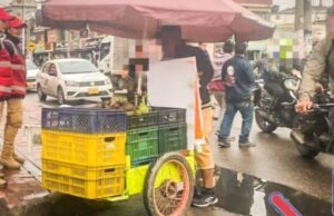 Indignación en Mosquera por decomiso del cuchillo de una vendedora de naranjas
