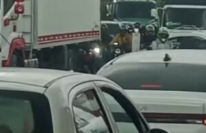 Colapsó la vía Funza – Siberia por accidente: fuerte trancón funza - siberia - maps