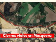 Alcaldía de Mosquera cierra importantes vías para lo que queda de noviembre