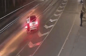 Vehículo fantasma causó accidente en la vía Calle 80