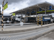 Cierre del peaje La Tebaida por la carrera ‘Pedaleando por un Sueño’