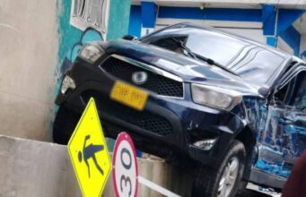 En Bogotá siniestro vial por poco termina en tragedia