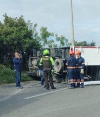 Accidente de tránsito en la variante Mosquera –Madrid