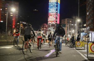 Prográmese estos son los cierres viales por la Ciclovía Nocturna en Bogotá