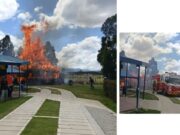 Alerta: incendio en colegio de Mosquera, personas son atendidas mosquera incendio