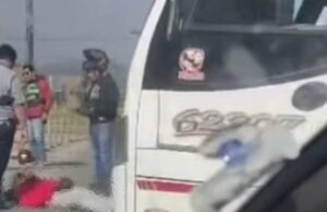 Motociclista resultó herido tras accidente con bus de servicio público en Madrid