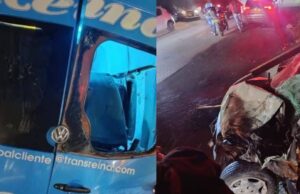 Impactante choque dejó nueve personas heridas