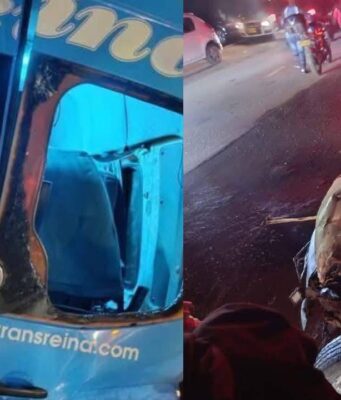 Impactante choque dejó nueve personas heridas