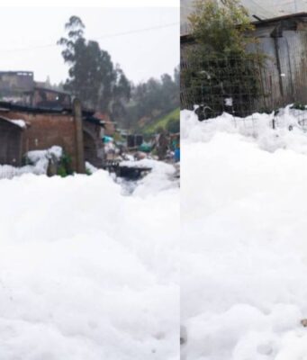En Soacha comunidad en alerta por espuma potencialmente tóxica