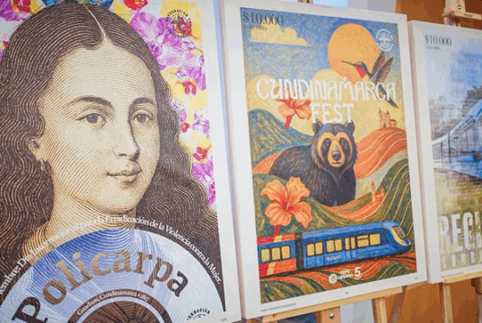 Así son las estampillas que llevarán a Cundinamarca a más de 190 países