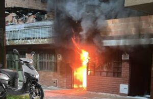 Moto eléctrica explotó y casi desata tragedia en Funza