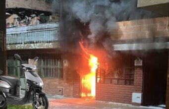 Moto eléctrica explotó y casi desata tragedia en Funza