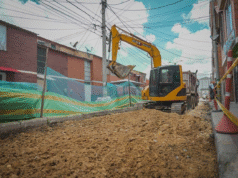 Avanzan obras de mejoramiento vial en Madrid