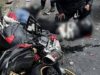 Fuerte choque entre camioneta y motocicleta dejó dos heridos
