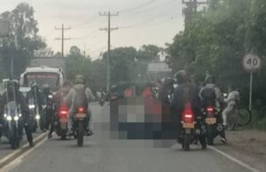 Caos en la vía Mosquera–Madrid: accidente deja motociclista herido