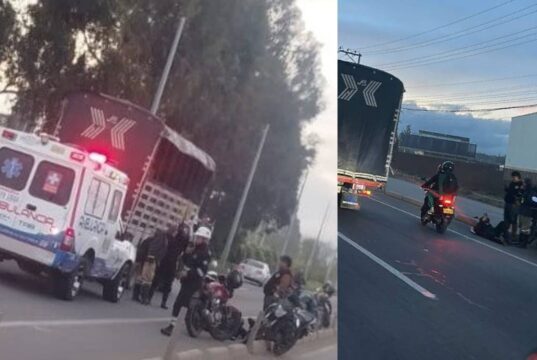 Caos en la vía Mosquera – Bogotá: choque genera congestión