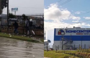 Fuertes lluvias vuelven crítica la movilidad en sector Homecenter